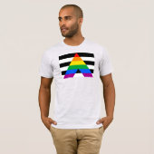 T-shirt Drapeau de fierté d'allié (Devant entier)