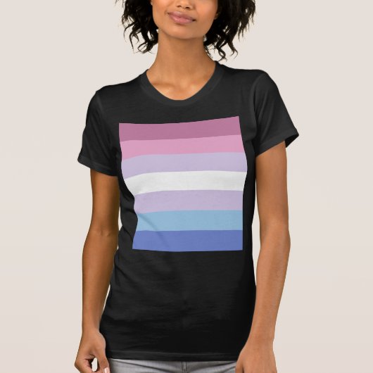 T-shirt drapeau de fierté de bigender (Devant)