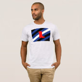 T-shirt Drapeau de fierté de bottes (Devant entier)