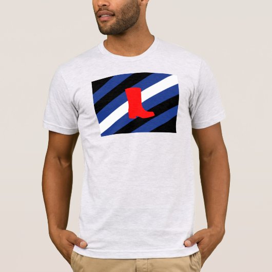 T-shirt Drapeau de fierté de bottes (Devant)