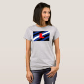 T-shirt Drapeau de fierté de bottes (Devant entier)