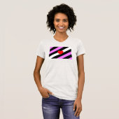 T-shirt Drapeau de fierté de fille de cuir (Devant entier)