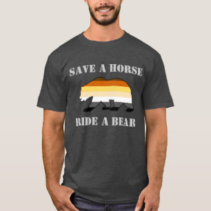 T-shirt Drapeau de fierté de Gay Bear Sauver un cheval mon