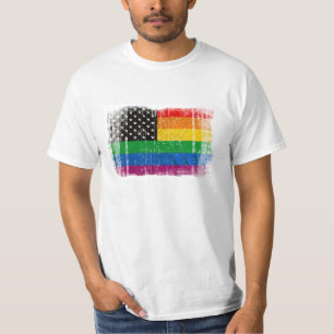 T-shirt Drapeau de fierté de Gaymerican