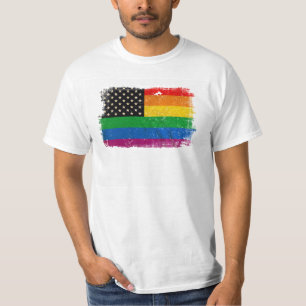 T-shirt Drapeau de fierté de Gaymerican