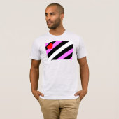 T-shirt Drapeau de fierté de la fille de cuir (Devant entier)