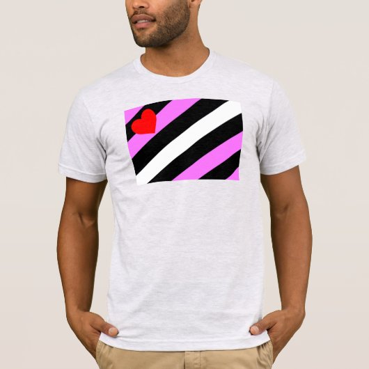 T-shirt Drapeau de fierté de la fille de cuir (Devant)