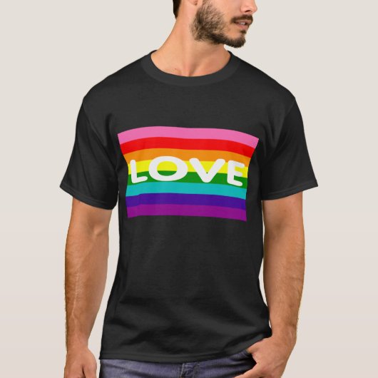 T-shirt Drapeau de fierté de LGBT (Devant)