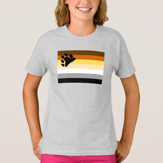 T-shirt Drapeau de fierté de l'ours (Devant)