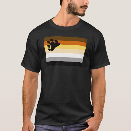 T-shirt Drapeau de fierté de l'ours (Devant)