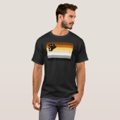 T-shirt Drapeau de fierté de l'ours (Devant entier)
