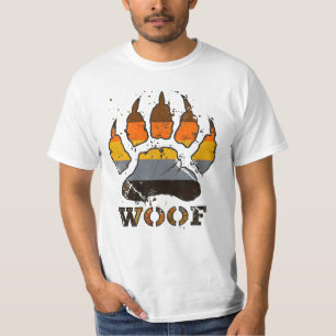 T-shirt Drapeau de fierté de l'ours aux pattes de grizzli 