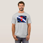 T-shirt Drapeau de fierté de masque (Devant entier)
