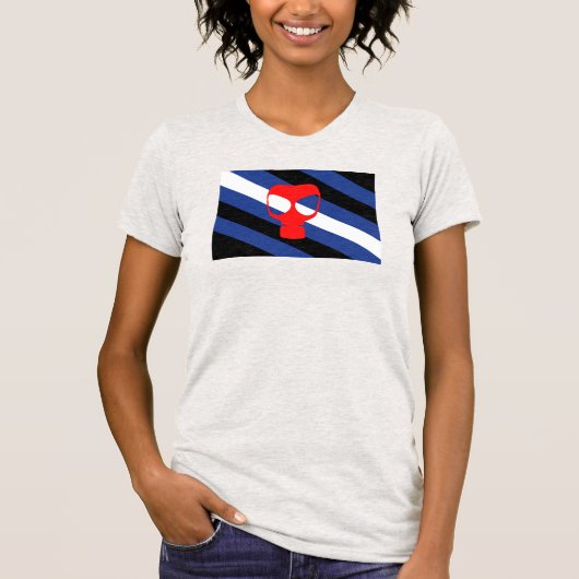 T-shirt Drapeau de fierté de masque (Devant)