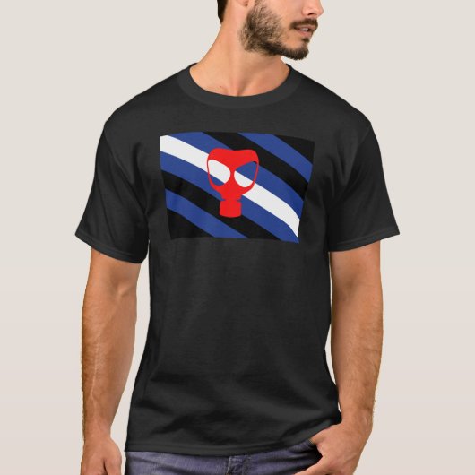 T-shirt Drapeau de fierté de masque (Devant)