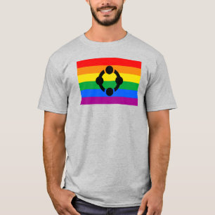 T-shirt Drapeau de fierté de niche arc-en-ciel