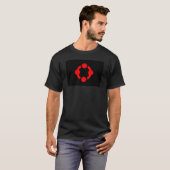 T-shirt Drapeau de fierté de niche (Noir) (Devant entier)