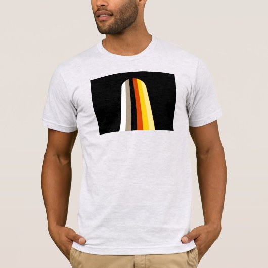 T-shirt Drapeau de fierté des cheveux longs (Devant)