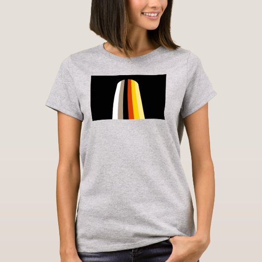 T-shirt Drapeau de fierté des cheveux longs (Devant)