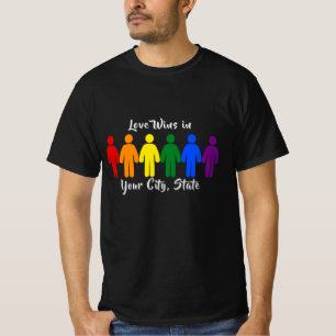 T-shirt Drapeau de fierté des gens de l'amour LGBTQ+ l'emp
