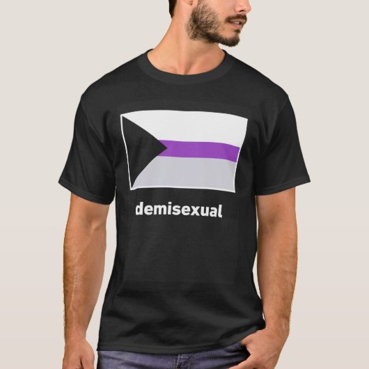 T-shirt Drapeau de fierté désisexuel (Devant)