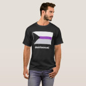 T-shirt Drapeau de fierté désisexuel (Devant entier)