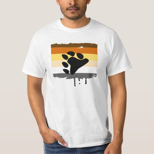 T-shirt Drapeau de fierté d'ours (Devant)