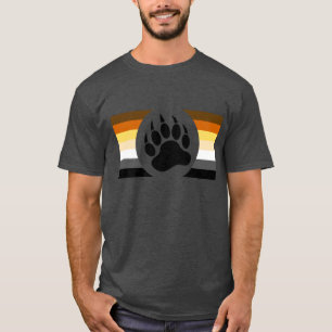 T-shirt Drapeau de fierté d'ours Patte d'ours