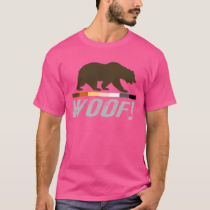 T-shirt Drapeau de fierté Gay Bear en détresse WOOF !