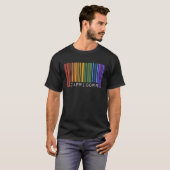T-shirt Drapeau de fierté gay code-barres Capricorne queer (Devant entier)