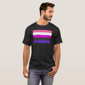 T-shirt Drapeau de fierté genderfluid (Devant entier)