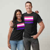 T-shirt Drapeau de fierté genderfluid (Unisexe)