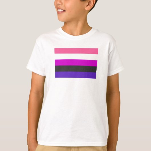 T-shirt Drapeau de fierté genderfluid (Devant)
