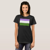 T-shirt Drapeau de fierté genderqueer (Devant entier)