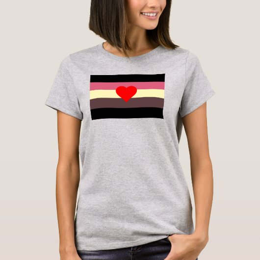 T-shirt Drapeau de fierté grasse (Devant)