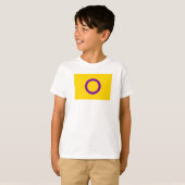 T-shirt Drapeau de fierté intersexe (Devant entier)