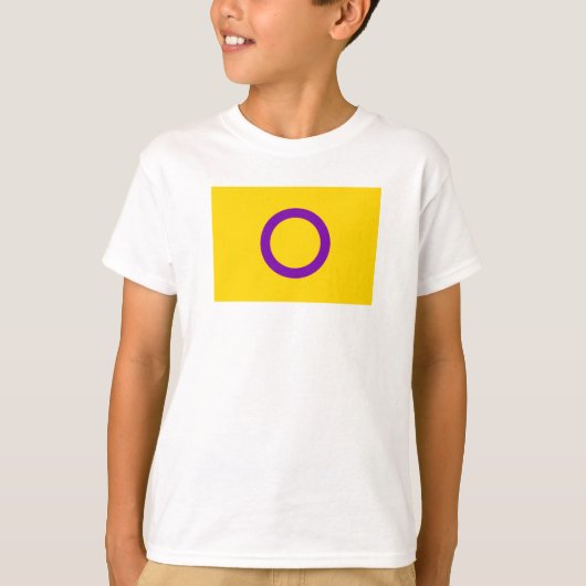 T-shirt Drapeau de fierté intersexe (Devant)