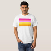 T-shirt Drapeau de fierté lesbienne (Aube) (Devant entier)