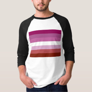 T-shirt Drapeau de fierté lesbienne de SlipperyJoe féminin
