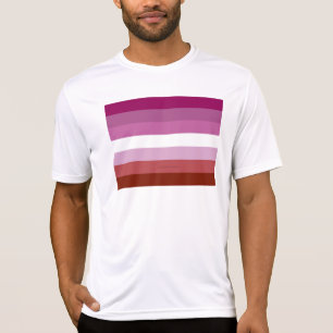 T-shirt Drapeau de fierté lesbienne de SlipperyJoe's fémin