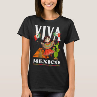 T-shirt Drapeau de fierté mexicaine mexique racines patrim