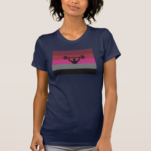 T-SHIRT DRAPEAU DE FIERTE MUSCLE (Devant)