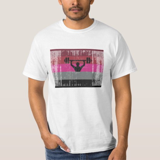 T-SHIRT DRAPEAU DE FIERTE MUSCULAIRE (Devant)