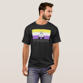 T-shirt Drapeau de fierté non binaire à double esprit (Devant entier)