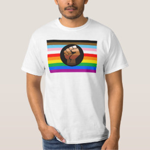 T-shirt Drapeau de fierté POC de progrès LGBTQ+