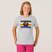 T-shirt Drapeau de fierté POC de progrès LGBTQ+ (Devant entier)