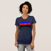 T-shirt Drapeau de fierté polyamoureuse (Devant entier)