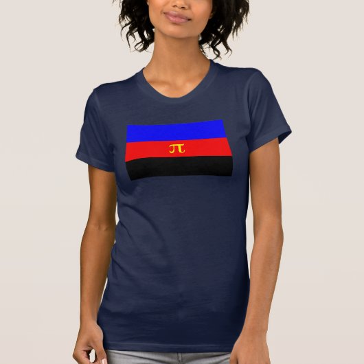 T-shirt Drapeau de fierté polyamoureuse (Devant)