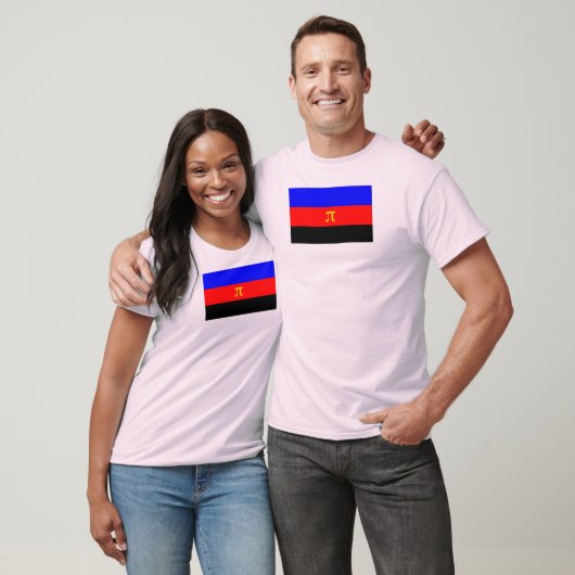 T-shirt Drapeau de fierté polyamoureuse (Unisexe)