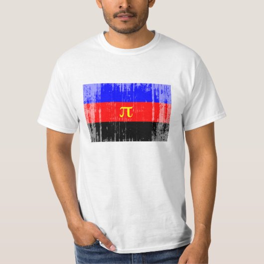 T-shirt Drapeau de fierté polyamoureuse (Devant)